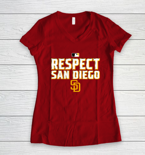 Respect San Diego Women's V-Neck T-Shirt 8
