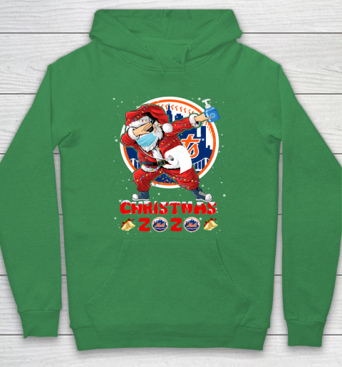 New York Mets Funny Santa Claus Dabbing Christmas 2020 MLB Hoodie 5