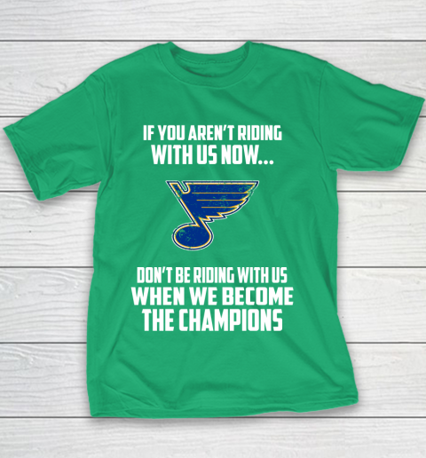 NHL St.Louis Blues Hockey We Become The Champions Youth T-Shirt 3
