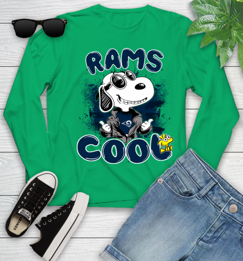 NFL Football Los Angeles Rams Cool Snoopy Shirt Youth Long Sleeve 6