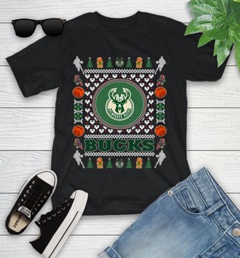 Milwaukee Bucks Merry Christmas NBA Basketball Loyal Fan Ugly Shirt 100