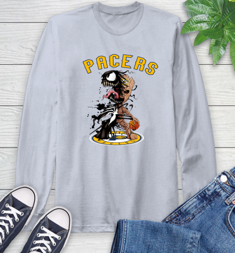 NBA Indiana Pacers Basketball Venom Groot Guardians Of The Galaxy Long Sleeve T-Shirt 6