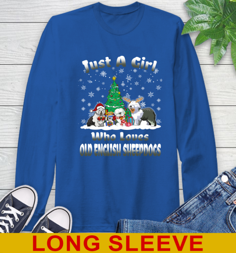 Christmas Just a girl who love old english sheepdogs dog pet lover 65