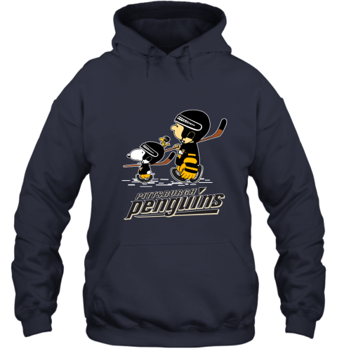 ophr lets play pittsburgh penguins ice hockey snoopy nhl hoodie 23 front navy