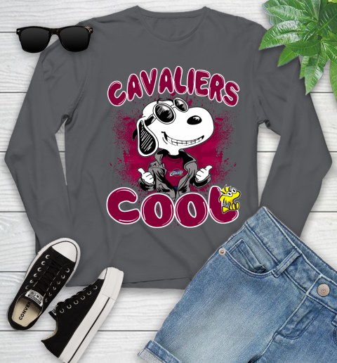 NBA Basketball Cleveland Cavaliers Cool Snoopy Shirt Youth Long Sleeve 8