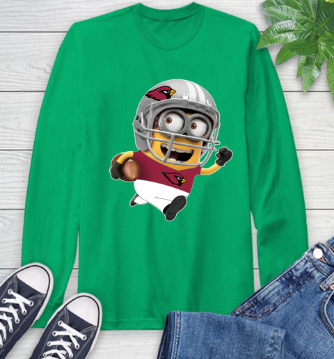 NFL Arizona Cardinals Minions Disney Football Sports Long Sleeve T-Shirt 7