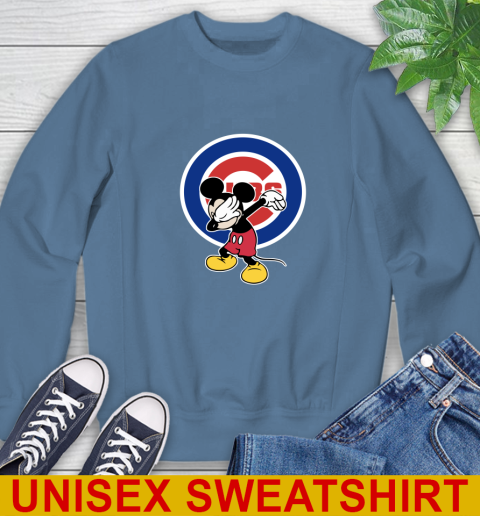 Chicago Cubs MLB Baseball Dabbing Mickey Disney Sports Sweatshirt 8