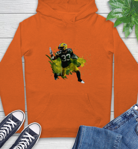 Aaron Jones Running Green Bay Packers Hoodie 4
