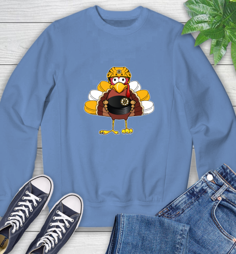 Boston Bruins Turkey Thanksgiving Day Sweatshirt 11
