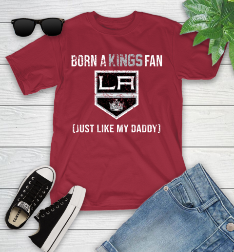 NHL Los Angeles Kings Hockey Loyal Fan Just Like My Daddy Shirt Youth T-Shirt 12