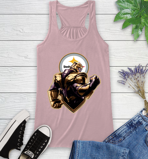 NFL Thanos Avengers Endgame Football Sports Pittsburgh Steelers Racerback Tank 11