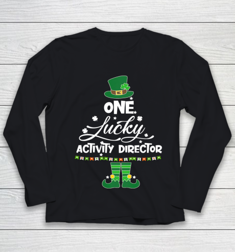 One Lucky Activity Director ELF St Patrick s Day Youth Long Sleeve