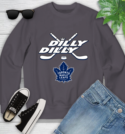 NHL Toronto Maple Leafs Dilly Dilly Hockey Sports Youth Sweatshirt 6