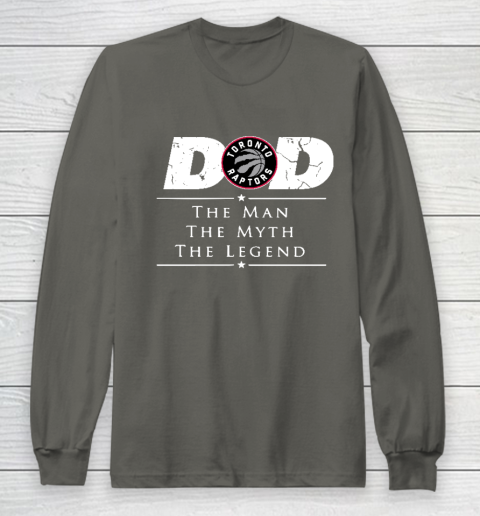Toronto Raptors NBA Basketball Dad The Man The Myth The Legend Long Sleeve T-Shirt 5