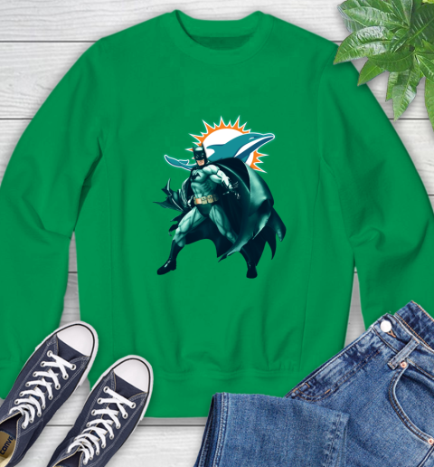 NFL Batman Football Sports Miami Dolphins Sweatshirt 6