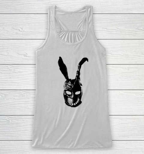 Donnie Darko Frank Mask Racerback Tank