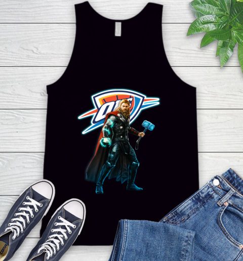 NBA Thor Avengers Endgame Basketball Oklahoma City Thunder Tank Top 2