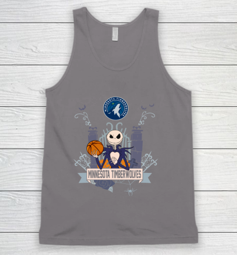 NBA Minnesota Timberwolves Basketball Jack Skellington Halloween Tank Top 6