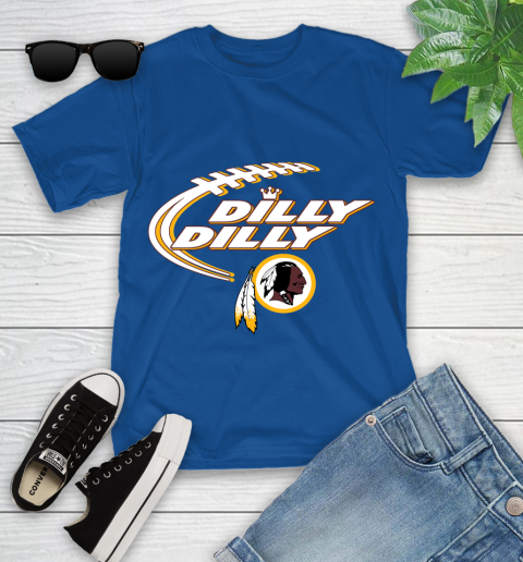 NFL Washington Redskins Dilly Dilly Football Sports Youth T-Shirt 9