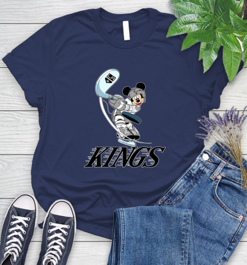 NHL Hockey Los Angeles Kings Cheerful Mickey Mouse Shirt Women's T-Shirt 12