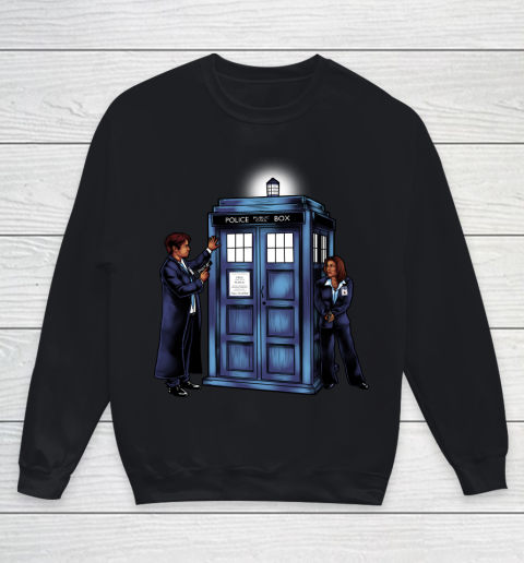 Doctor Who Shirt The Agents have the Phone Box Youth Sweatshirt