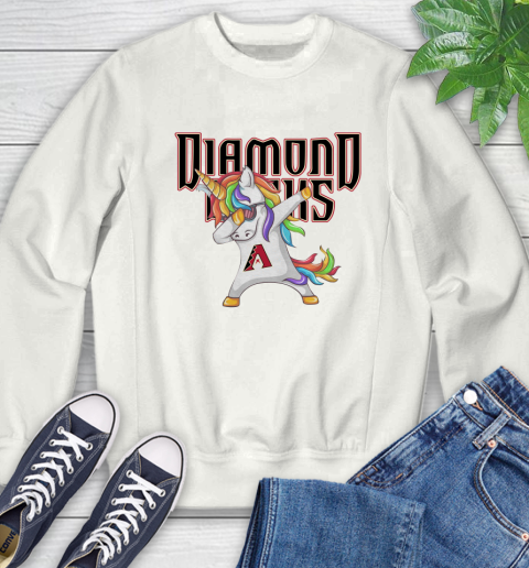Arizona Diamondbacks MLB Baseball Funny Unicorn Dabbing Sports Sweatshirt