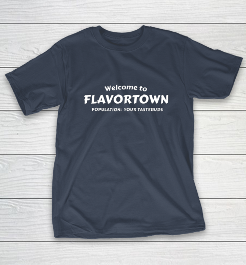 Flavortown Population American Food Gift Taste Buds T-Shirt 3