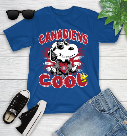 NHL Hockey Montreal Canadiens Cool Snoopy Shirt Youth T-Shirt 10