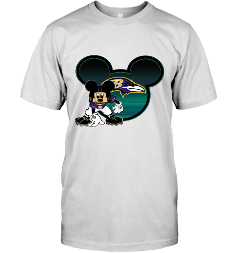 NFL Baltimore Ravens Mickey Mouse Disney Football T Shirt