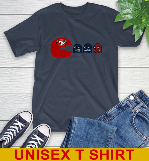 San Francisco 49ers NFL Football Pac Man Champion T-Shirt 4