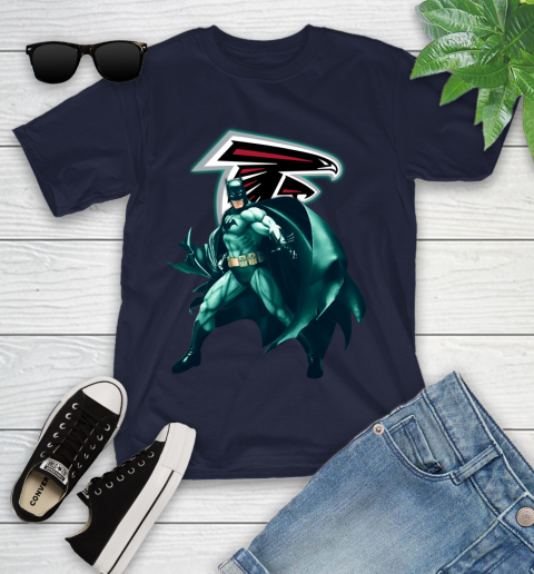 NFL Batman Football Sports Atlanta Falcons Youth T-Shirt 3
