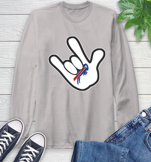 Buffalo Bills NFL Football Mickey Rock Hand Disney Long Sleeve T-Shirt 12
