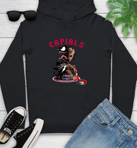NHL Washington Capitals Hockey Venom Groot Guardians Of The Galaxy Youth Hoodie 2
