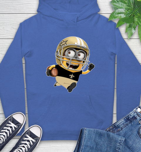 NFL New Orleans Saints Minions Disney Football Sports Hoodie 9