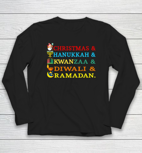 Christmas Hanukkah Kwanzaa Diwali Ramadan Holiday Culture Long Sleeve T-Shirt