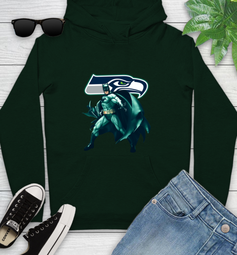 NFL Batman Football Sports Seattle Seahawks Youth Hoodie 13