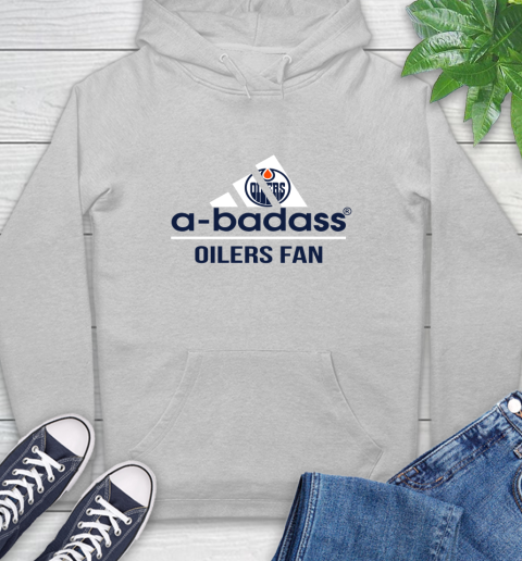 NHL A Badass Edmonton Oilers Fan Adidas Hockey Sports Hoodie 6