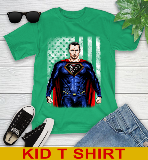 NFL Football Atlanta Falcons Superman DC Shirt Youth T-Shirt 7