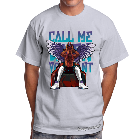 Air Jordan 5 Grape Matching Sneaker Shirt Call Me When You Want White And Purple Sneaker Black Tshirt