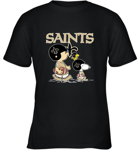 Youth Black New Orleans Saints Helmet T-Shirt Size: Large