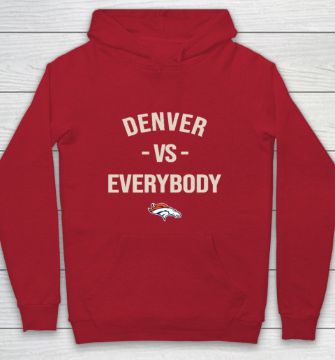 Denver Broncos Vs Everybody Youth Hoodie - Image 8