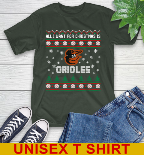MLB All I Want For Christmas Is Baltimore Orioles Baseball Sports 6