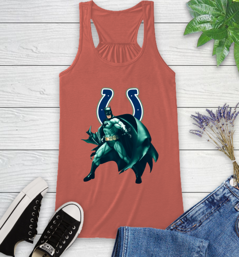 NFL Batman Football Sports Indianapolis Colts Racerback Tank 4