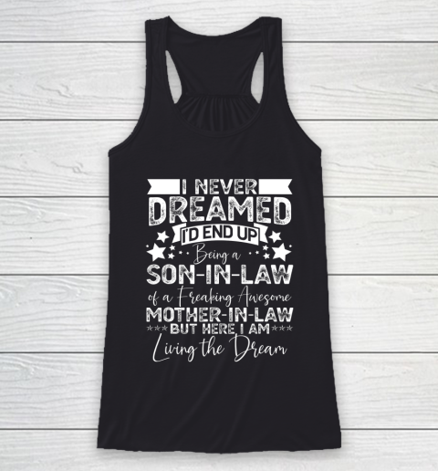Funny Son in Law Birthday Gift Ideas Awesome Mother in Law Racerback Tank
