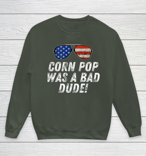 Joe Biden Corn Pop Was A Bad Dude Youth Sweatshirt 8