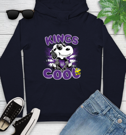 NBA Basketball Sacramento Kings Cool Snoopy Shirt Youth Hoodie 3
