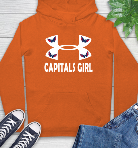NHL Washington Capitals Girl Under Armour Hockey Sports Hoodie 4