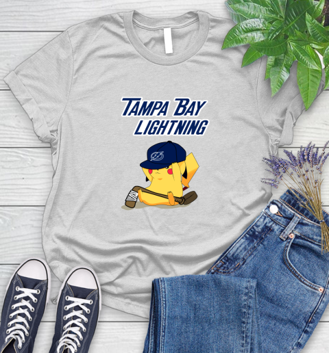 NHL Pikachu Hockey Sports Tampa Bay Lightning Women's T-Shirt