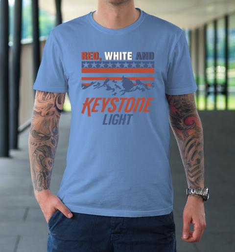 Red White And Keystone Light 4th Of July T-Shirt 7