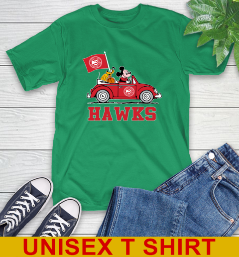 NBA Basketball Atlanta Hawks Pluto Mickey Driving Disney Shirt T-Shirt 7